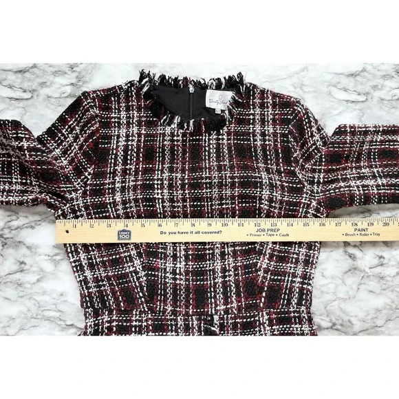 Dainty Jewells Festive Nights Tweed Wool Midi Dress Sz XS Holiday Elegant Event - Picture 8 of 10